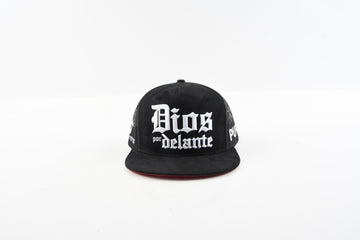 Dios Por Delante (Black & Red) (Flat Brim) - Puro 440 Hat