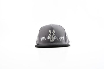 Velocidad y Espíritu – Graphite Flat Brim Cap