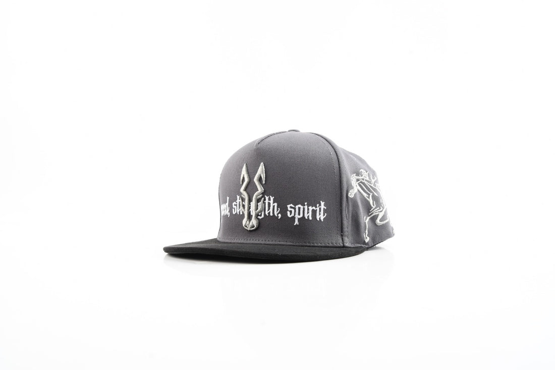 Velocidad y Espíritu – Graphite Flat Brim Cap